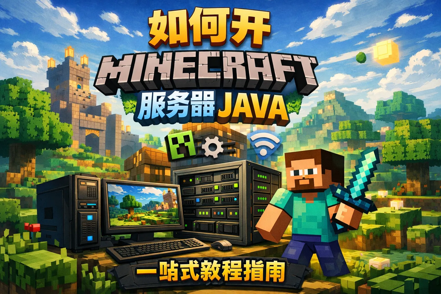 如何开minecraft服务器JAVA