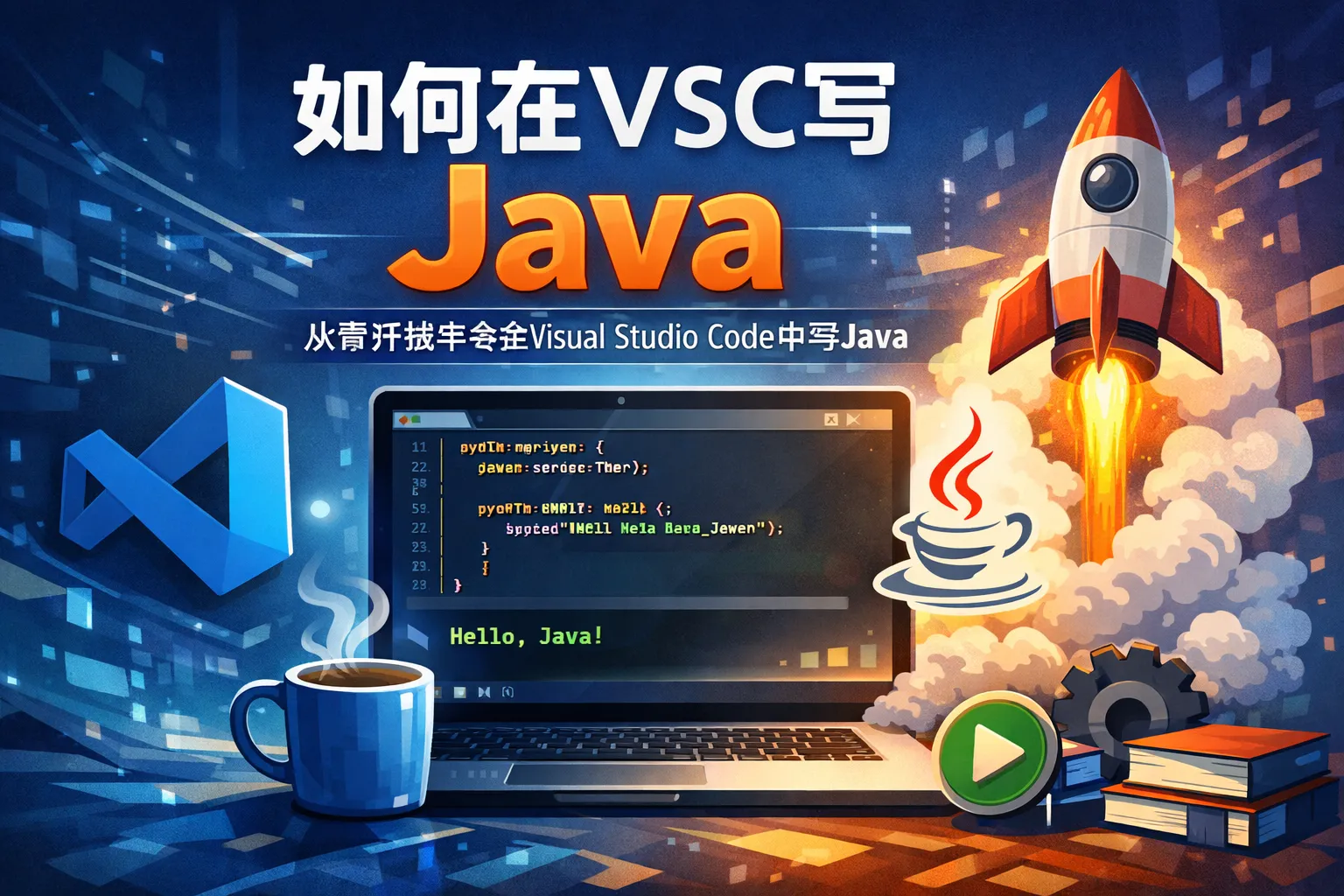 如何再vsc写java