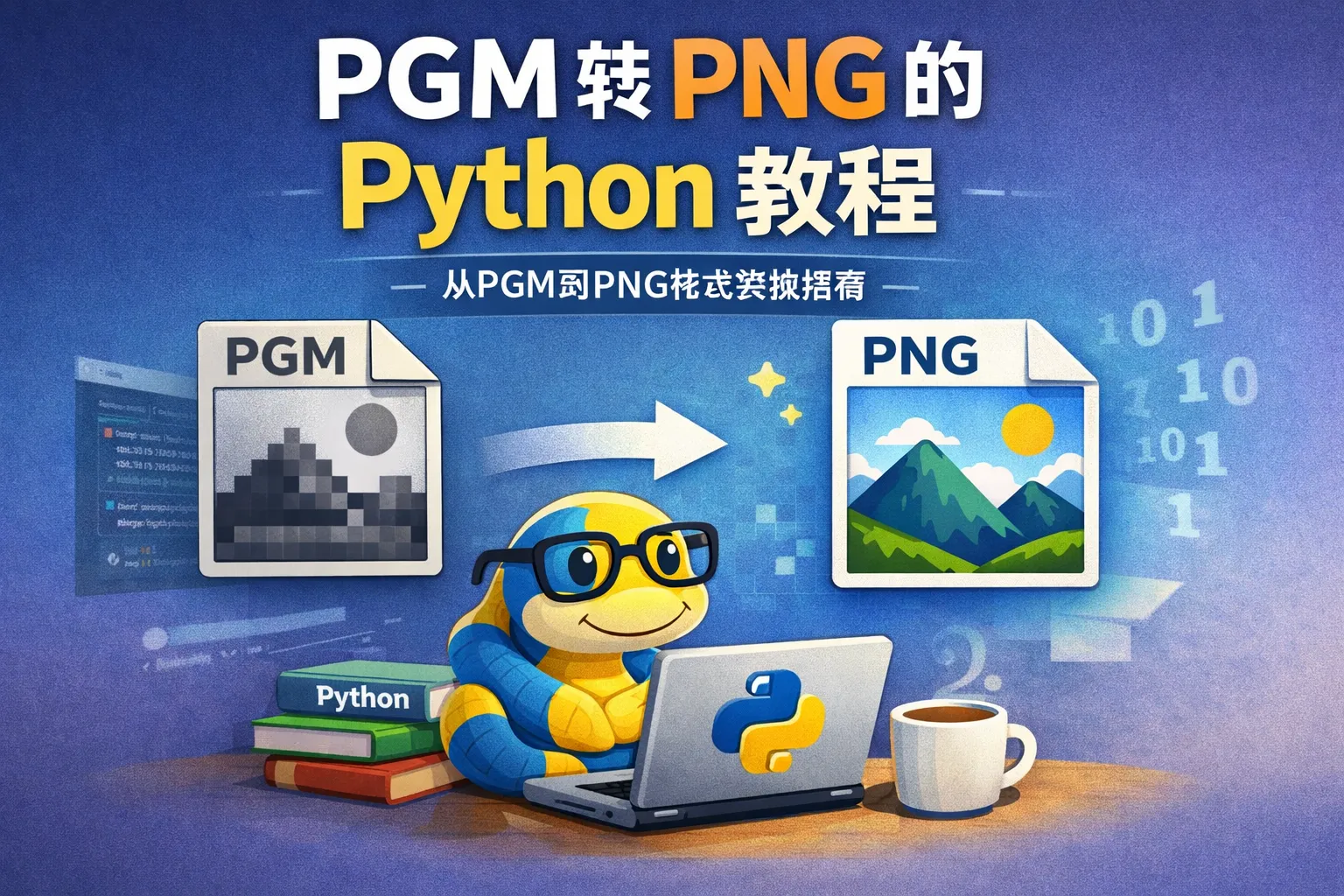pgm如何转png python