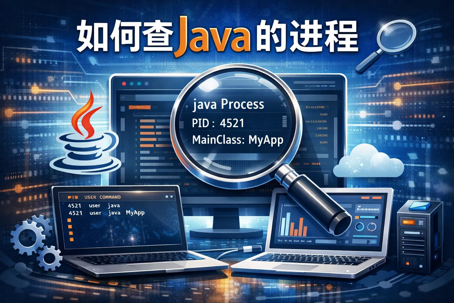 如何查Java的进程
