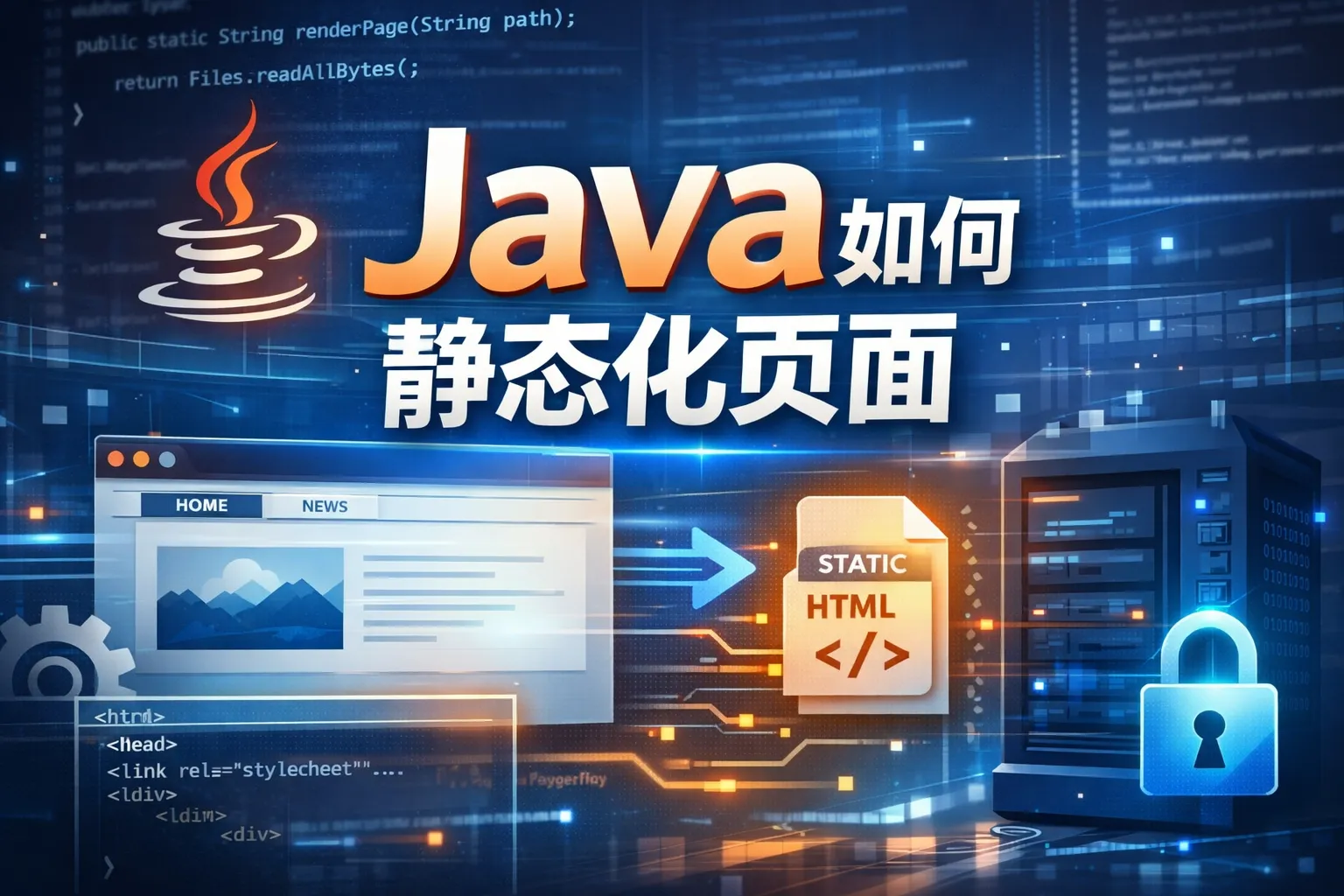java如何静态化页面