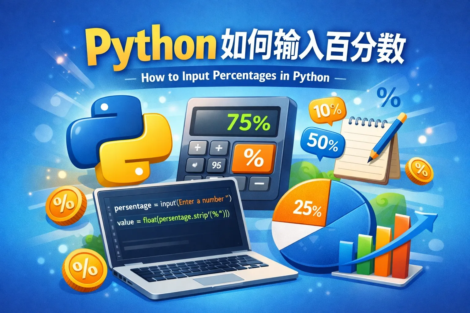 python如何输入百分数