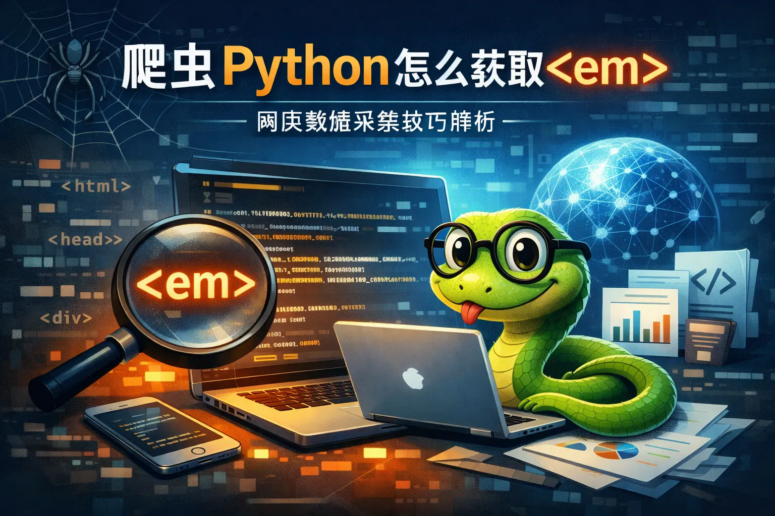 爬虫Python怎么获取em