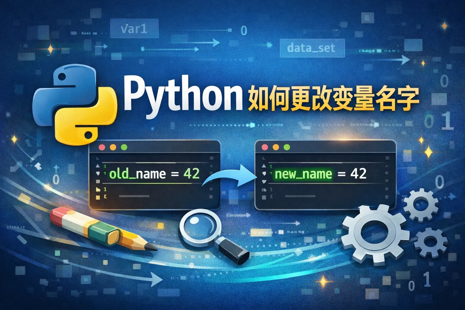python如何更改变量名字