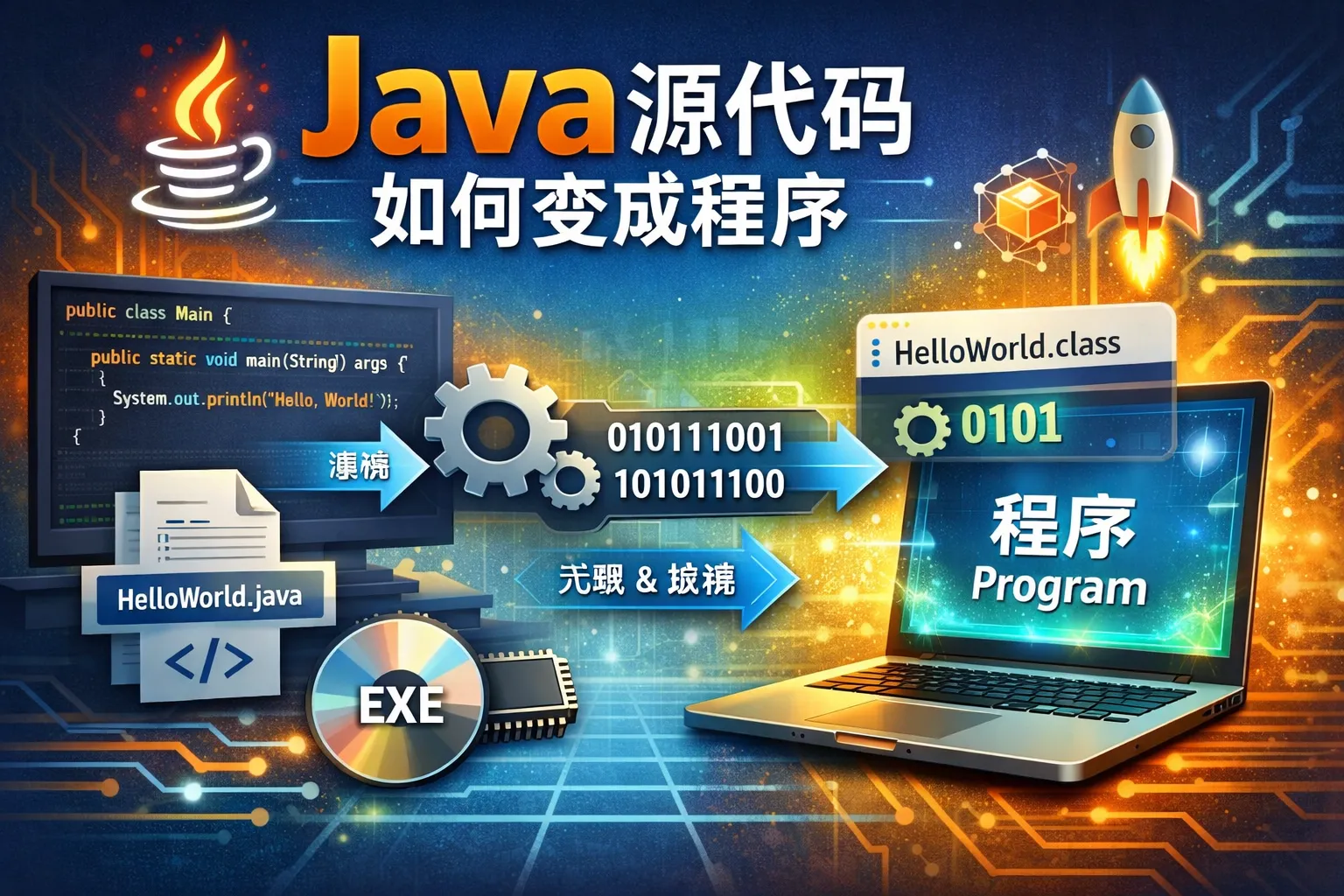 Java源代码如何变成程序
