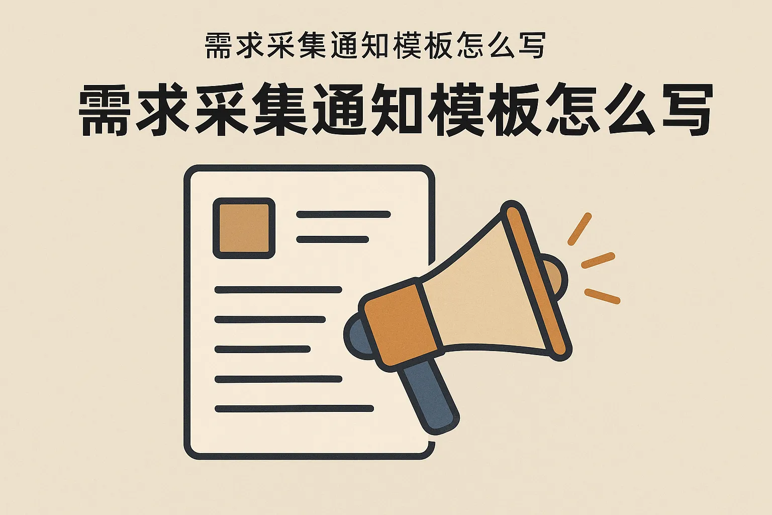 需求采集通知模板怎么写