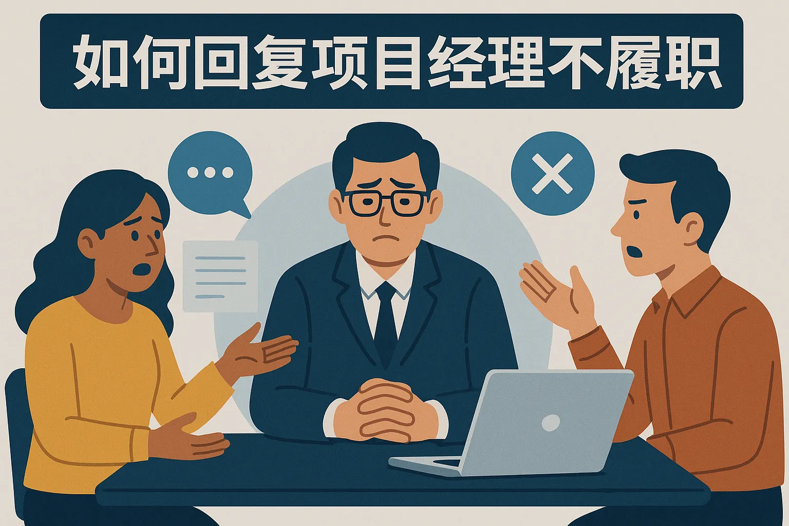 如何回复项目经理不履职