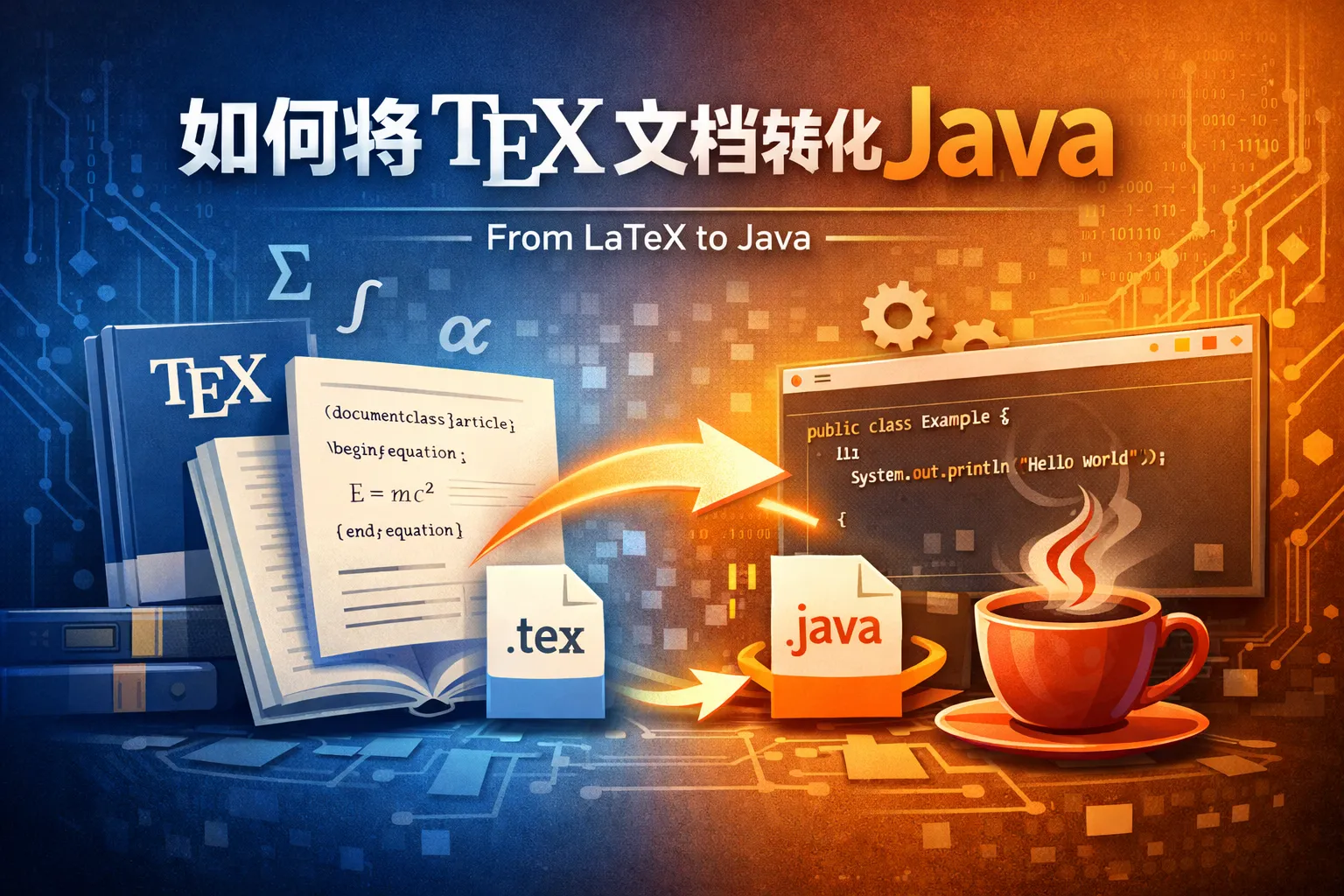 如何将tex文档转化为java