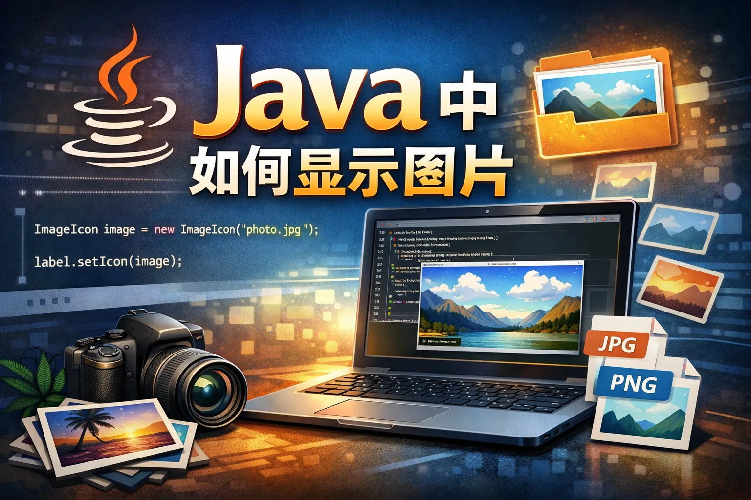 java 中 如何显示图片