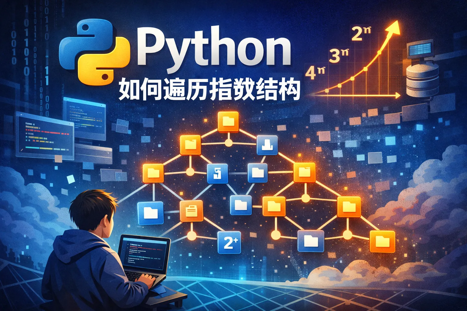 python如何遍历指数结构