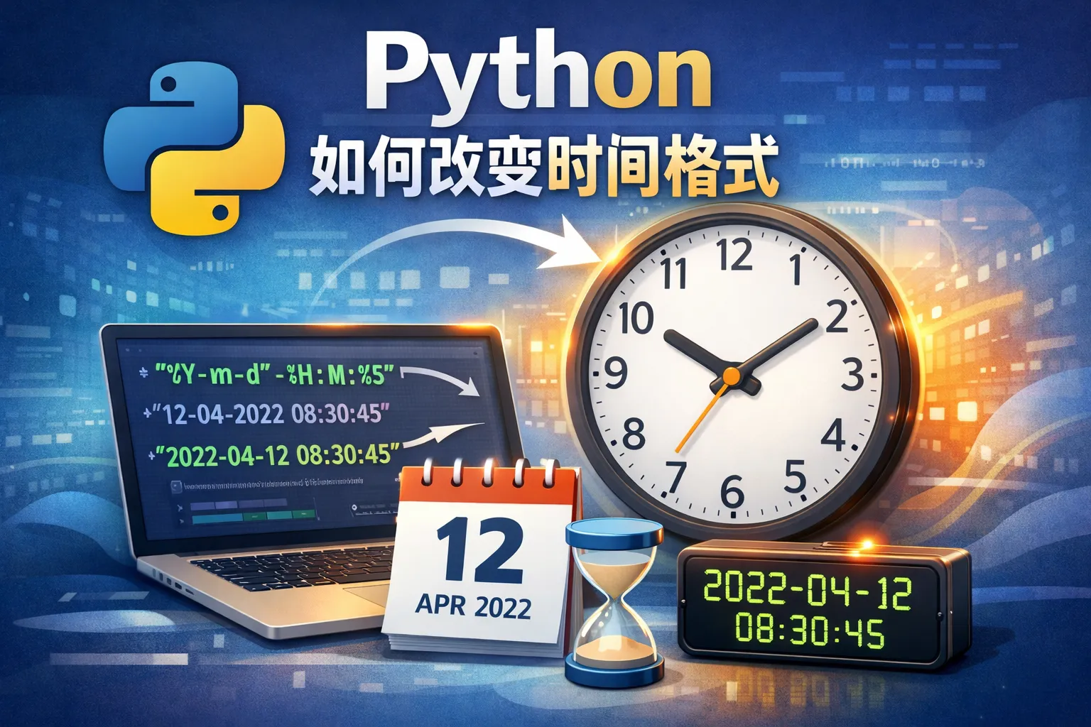 python如何改变时间格式