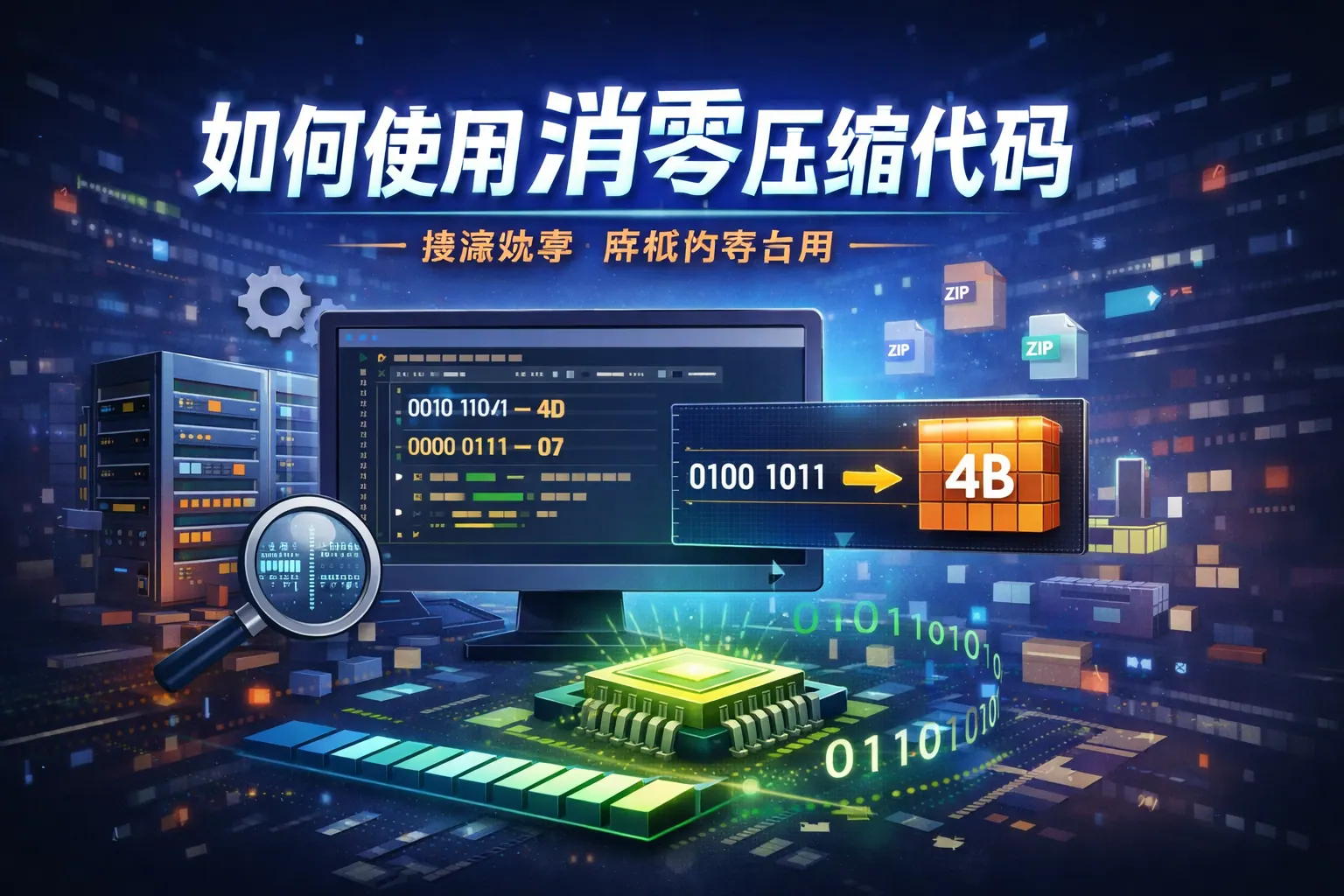 如何使用消零压缩代码