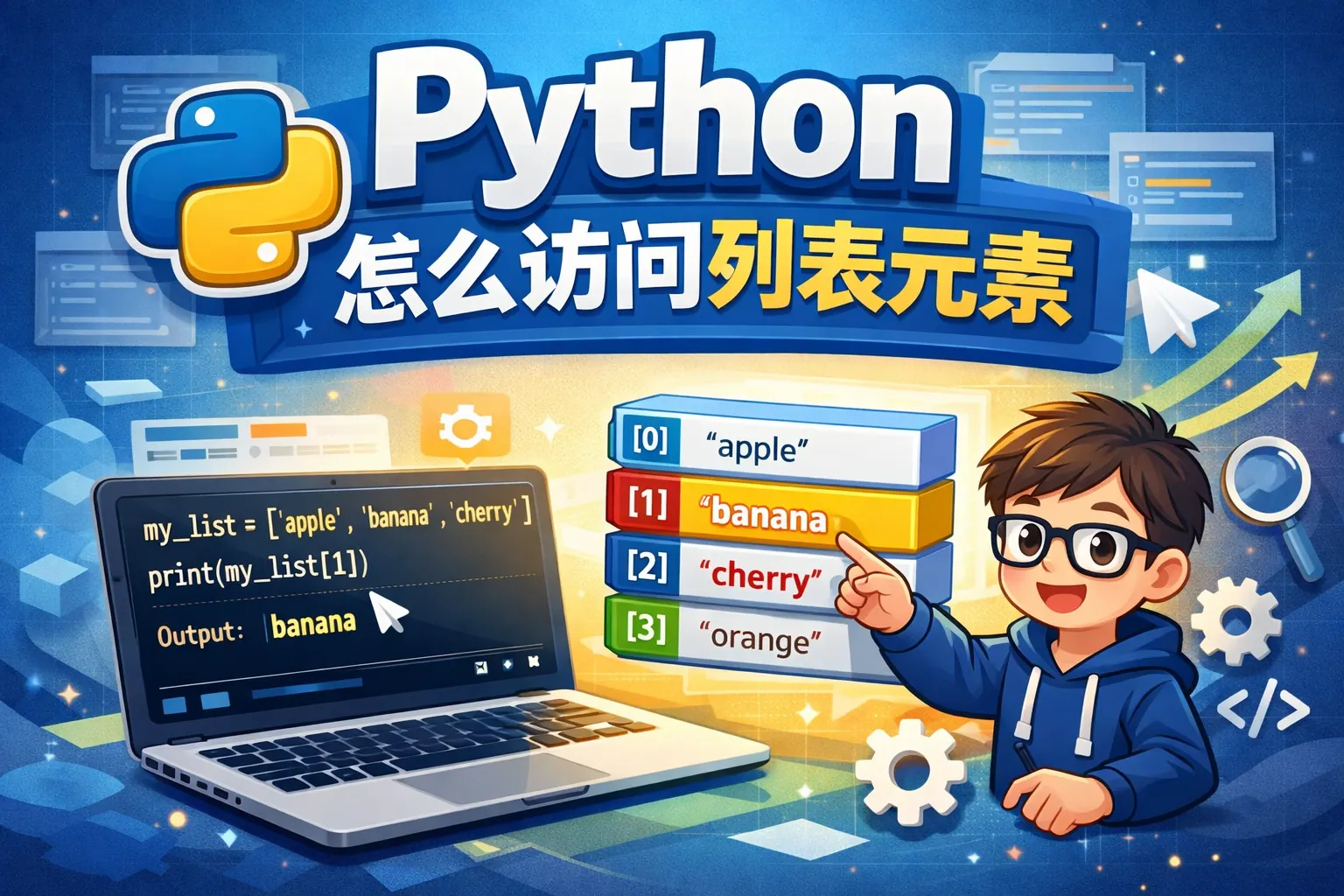 python怎么访问列表元素