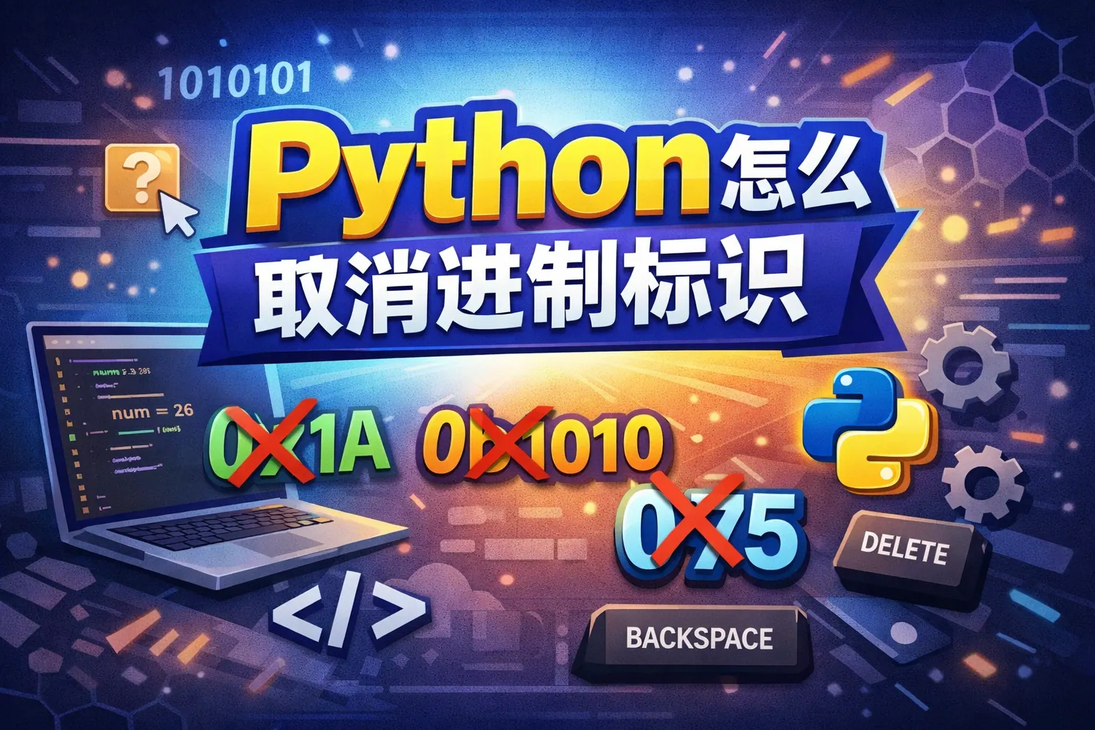 python怎么取消进制标识