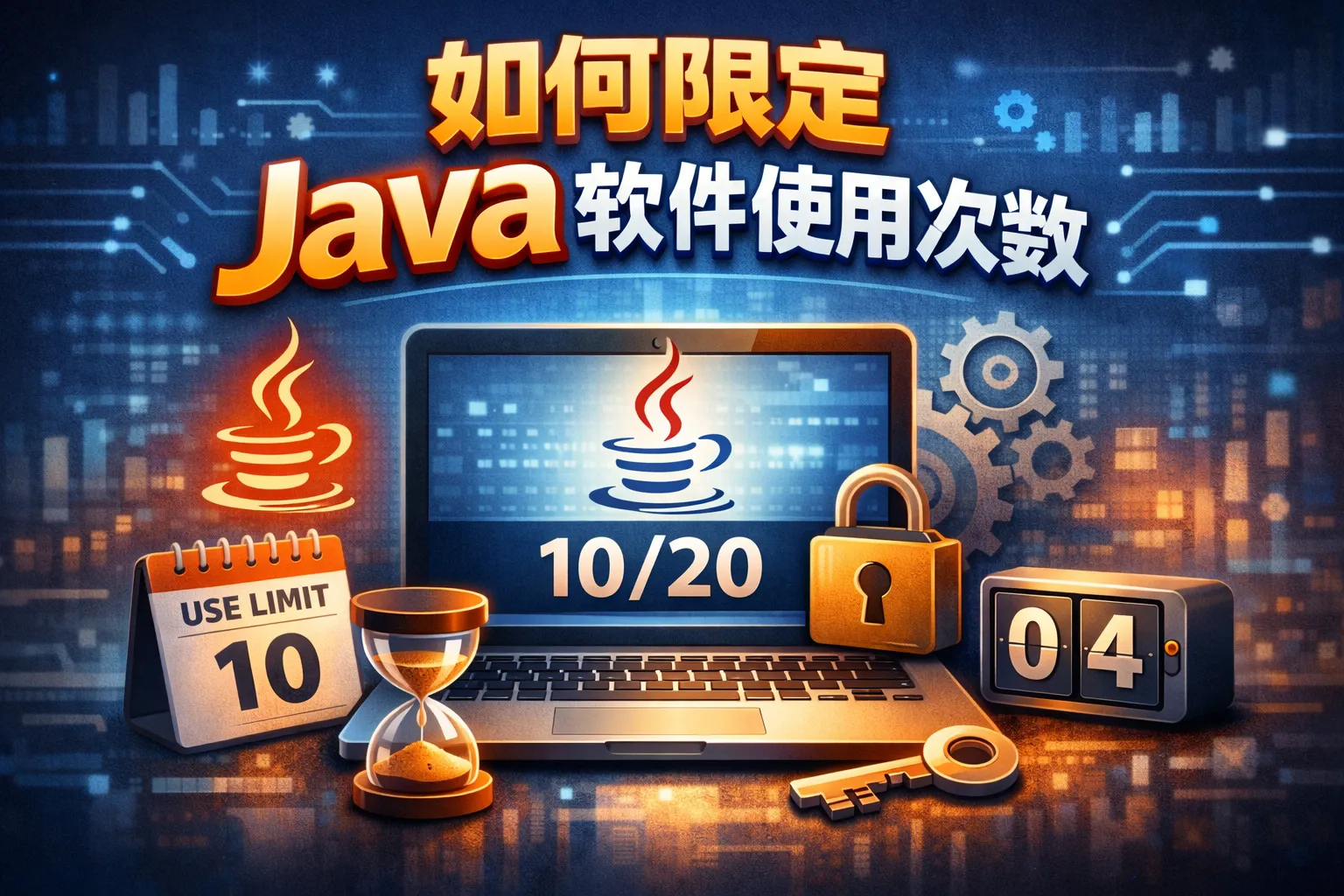 如何限定java软件使用次数