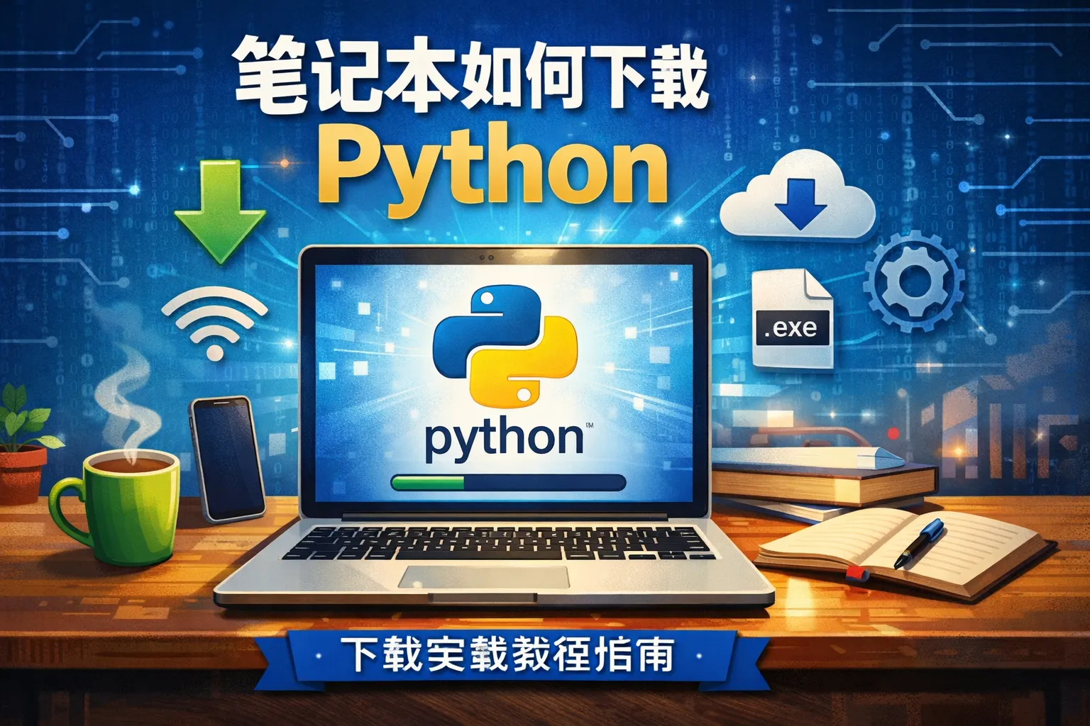 笔记本如何下载python