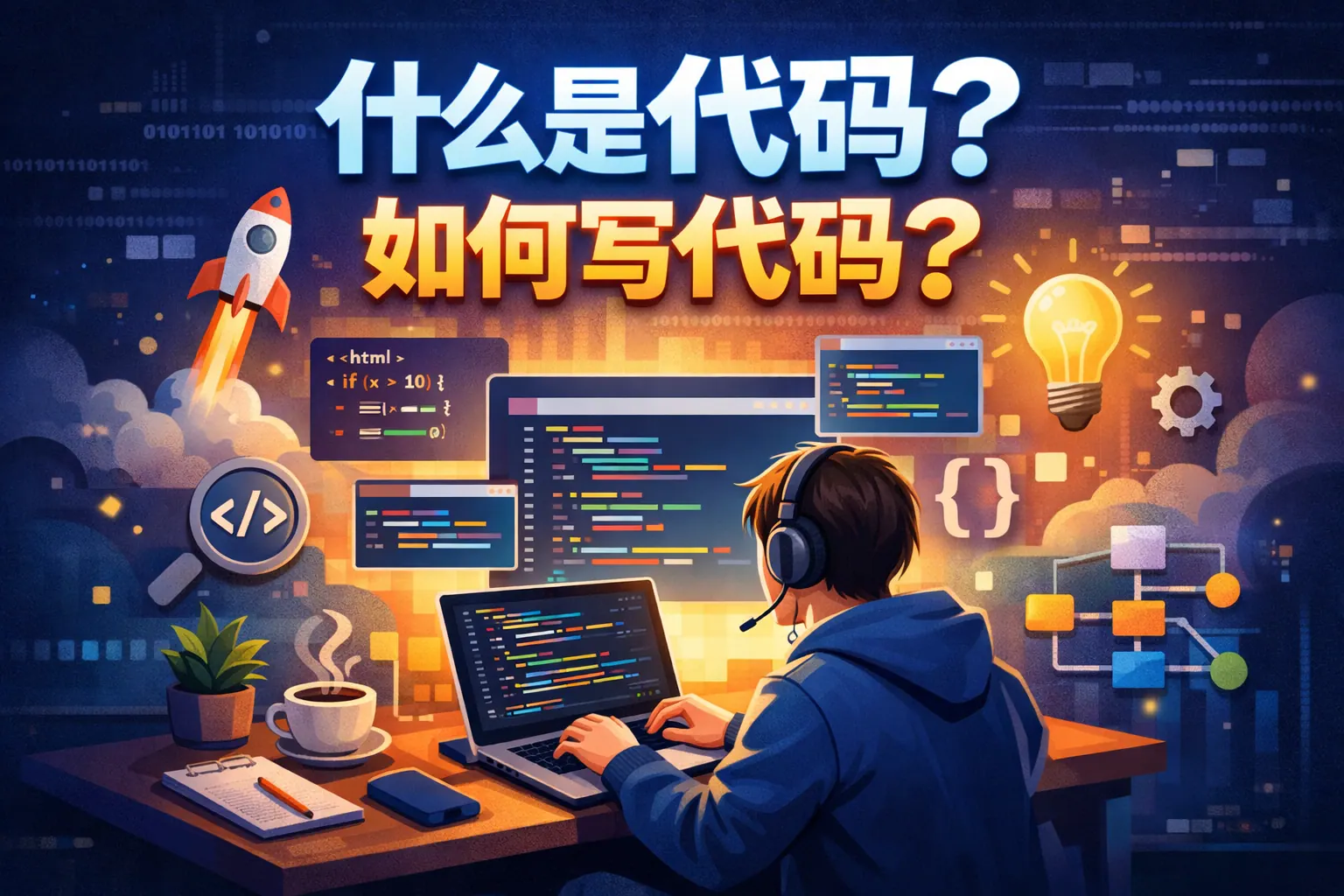什么是代码如何写代码