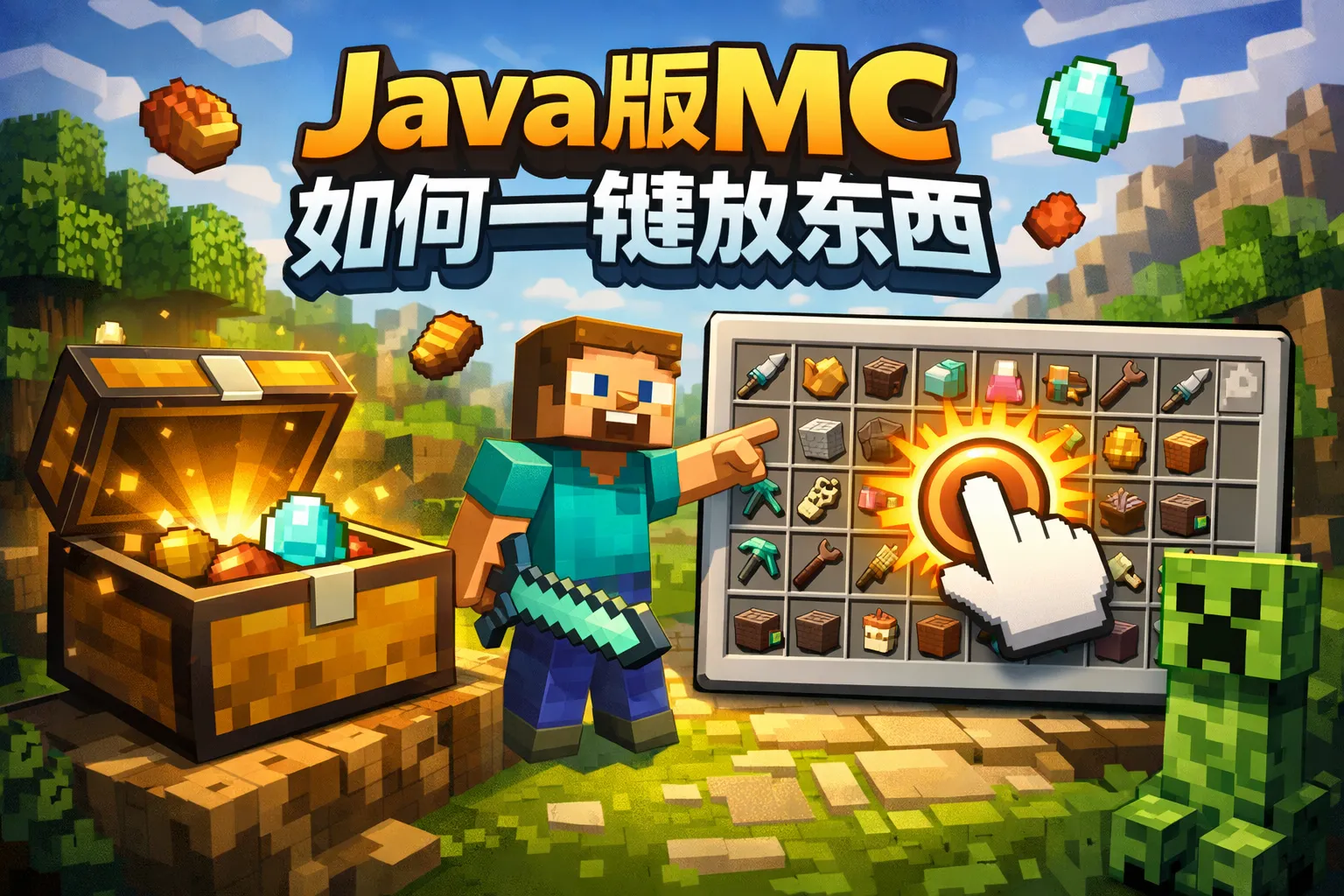 Java Mc Pic java版mc如何一键放东西