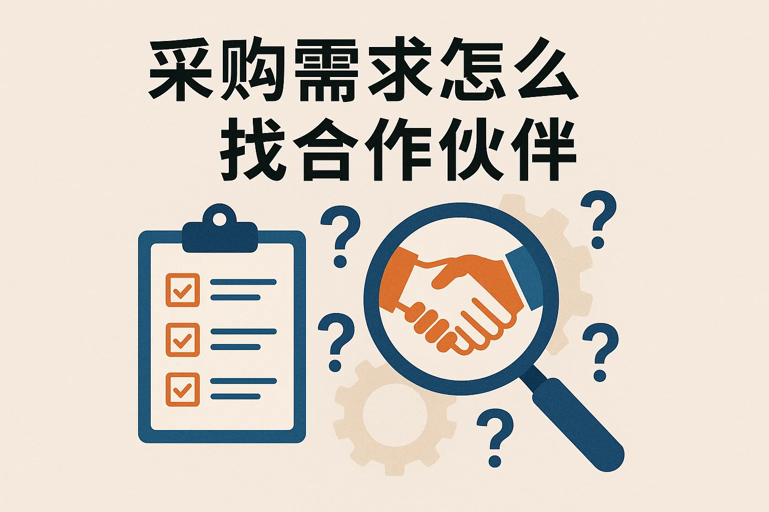 采购需求怎么找合作伙伴