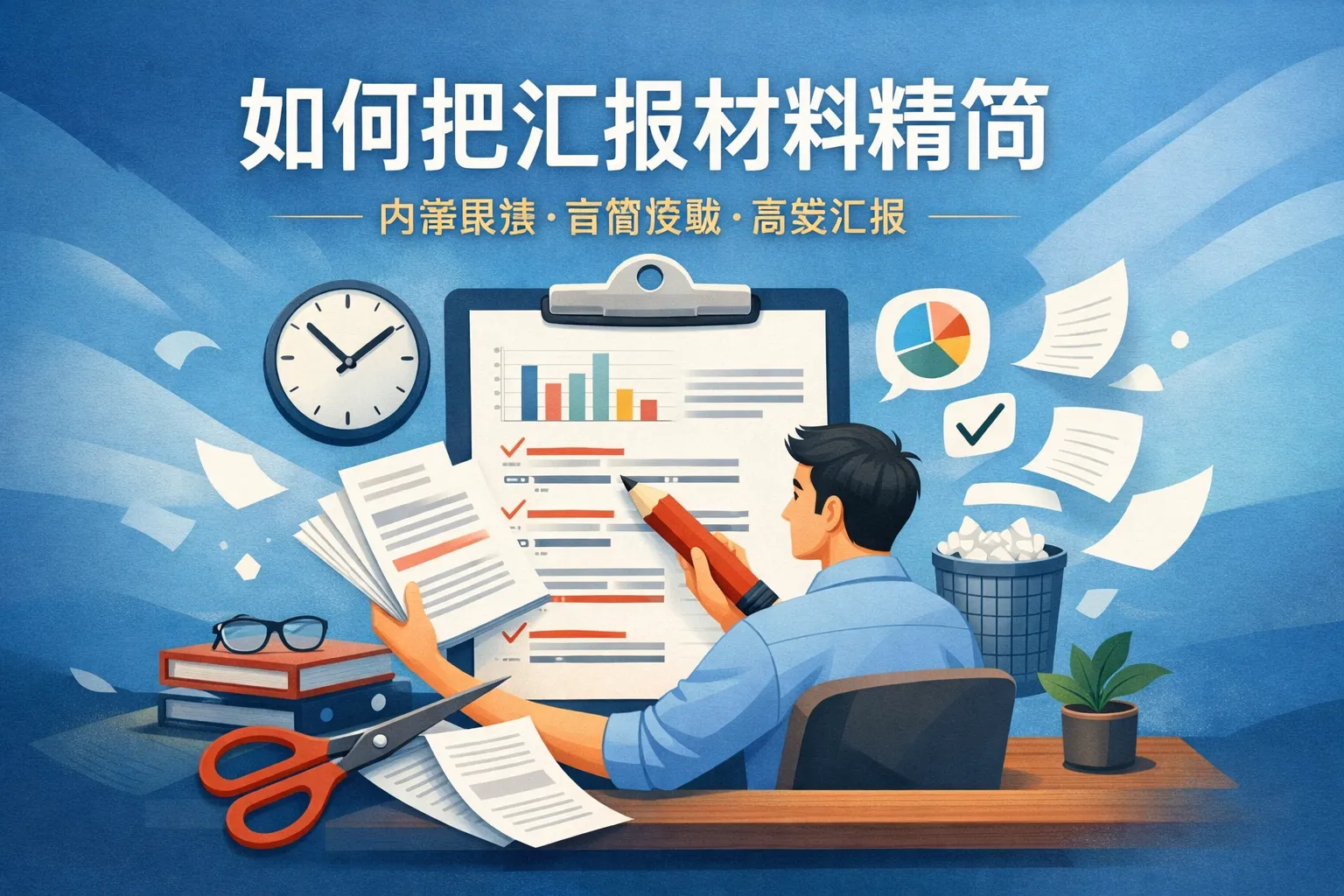 如何把汇报材料精简