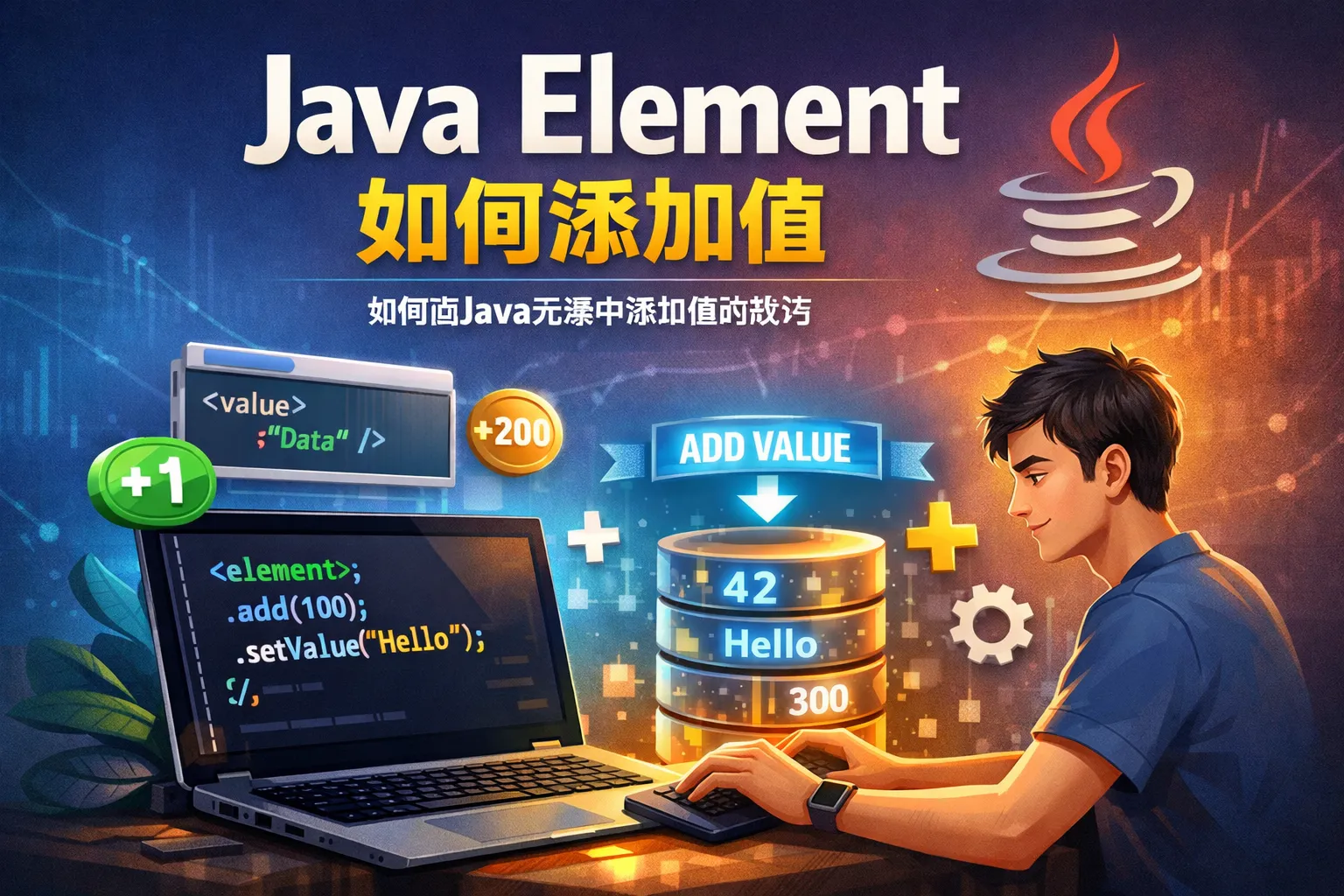 java element如何添加值