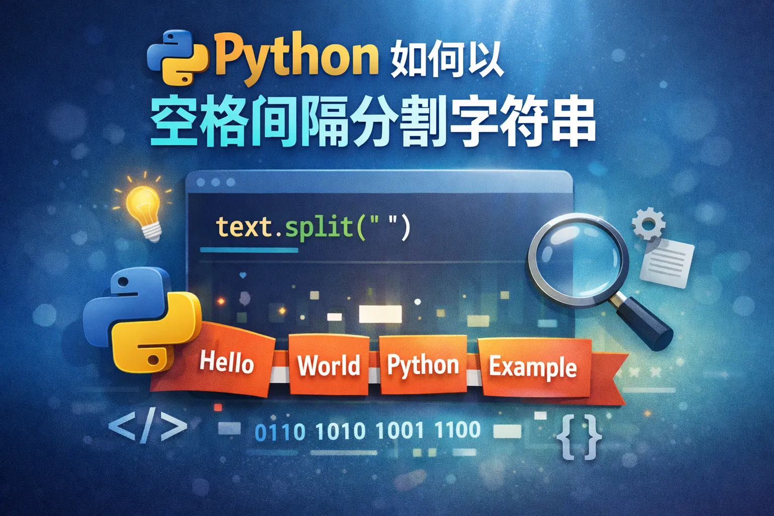 python 如何以空格间隔分割字符串