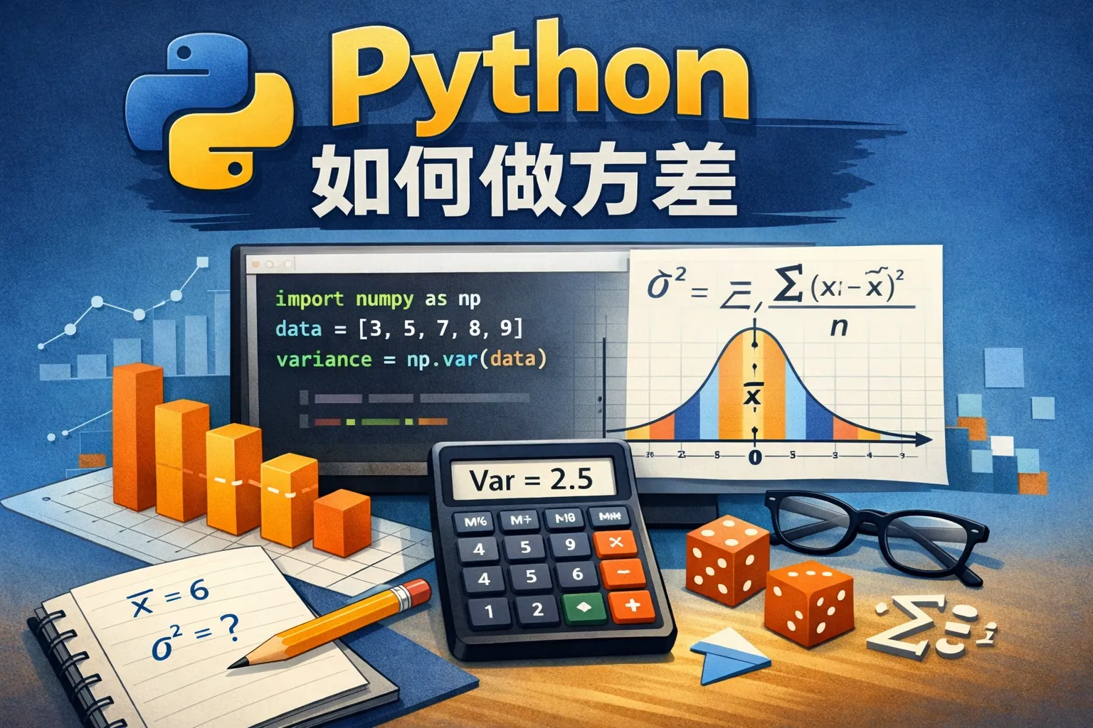 python如何做方差