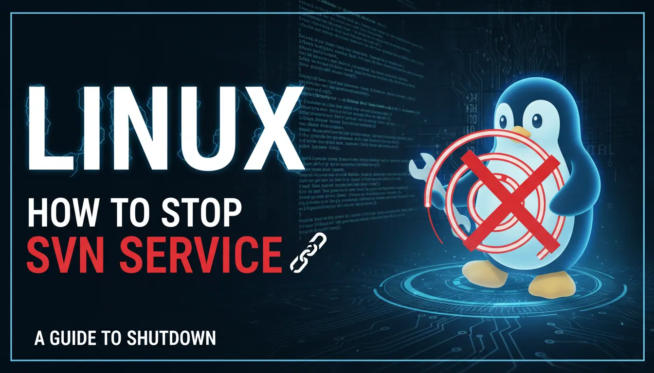 linux如何停止svn服务