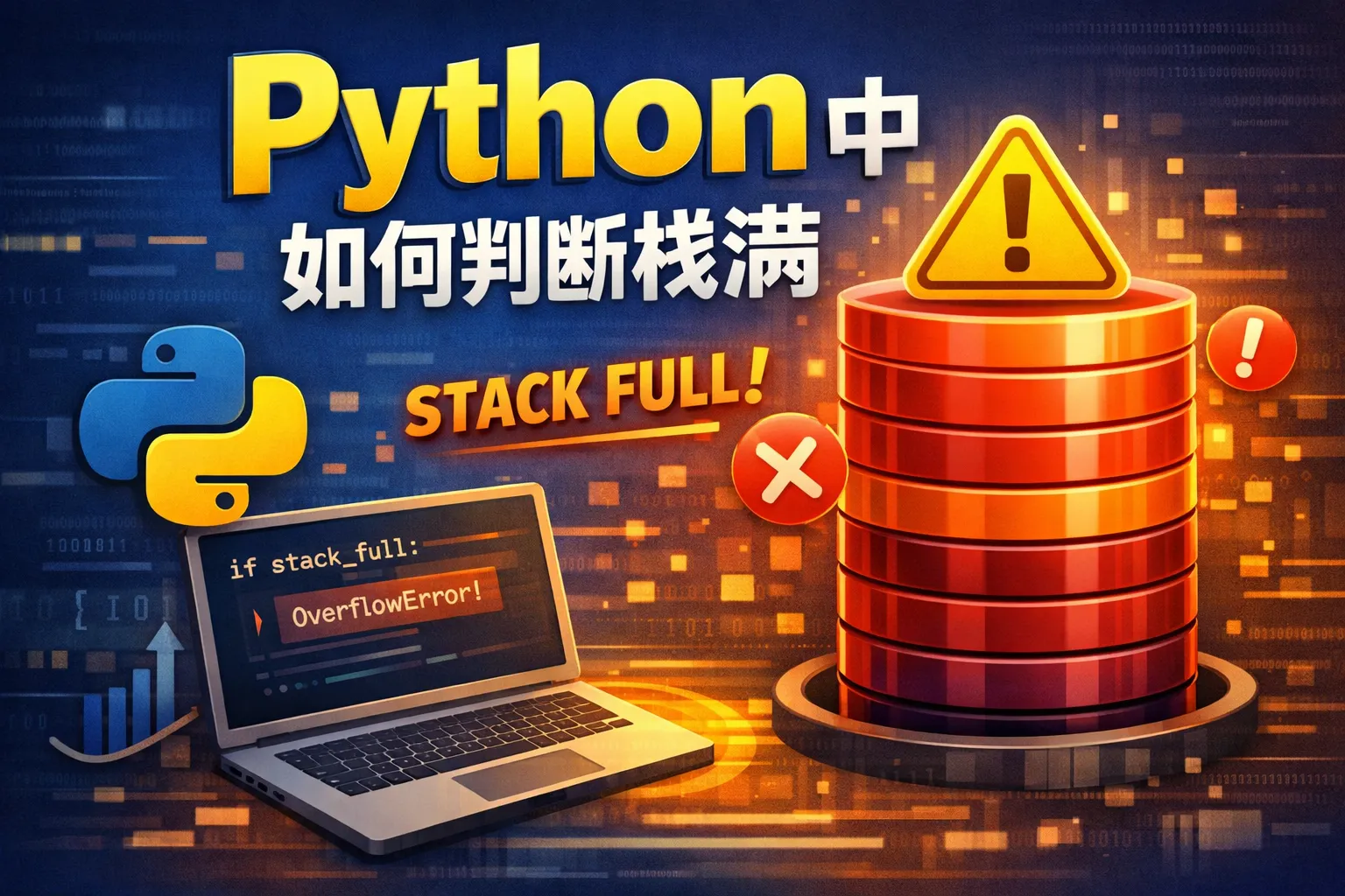 python中如何判断栈满
