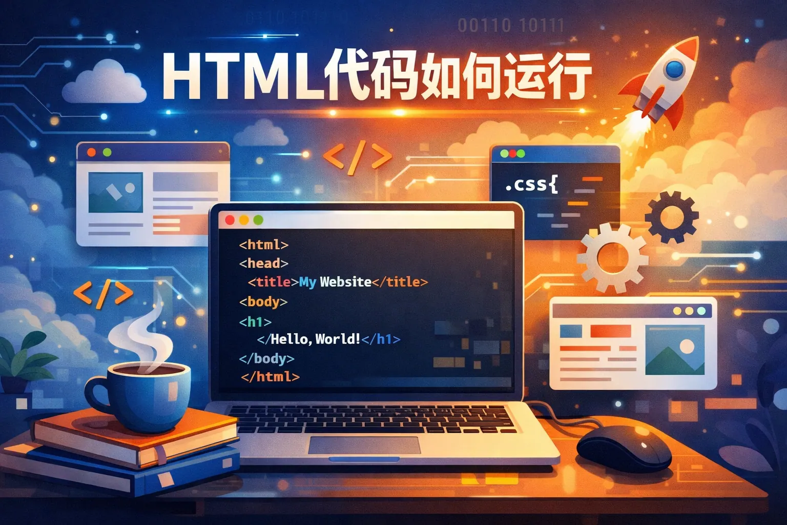 html代码如何运行