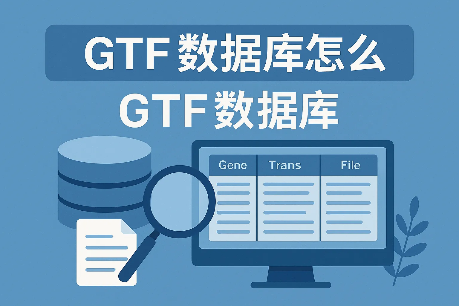 GTF数据库怎么