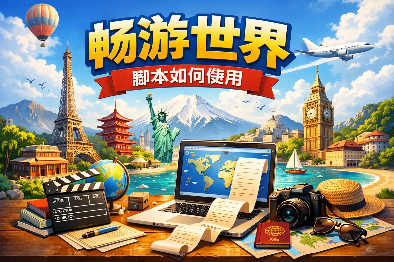 畅游世界脚本如何使用