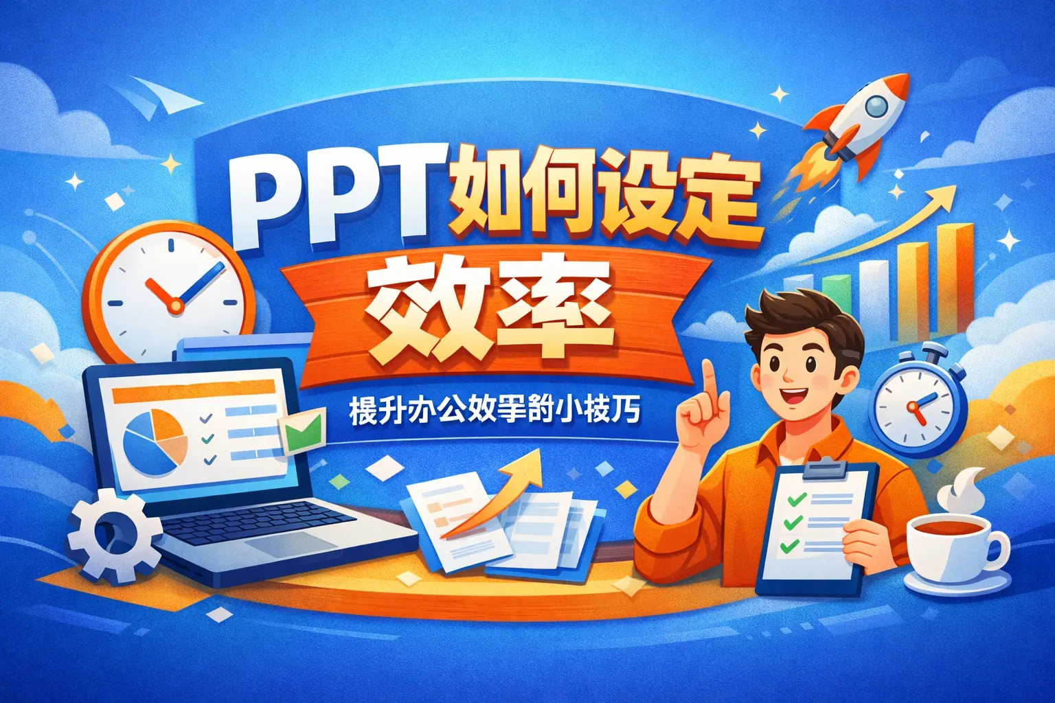 ppt如何设置效率