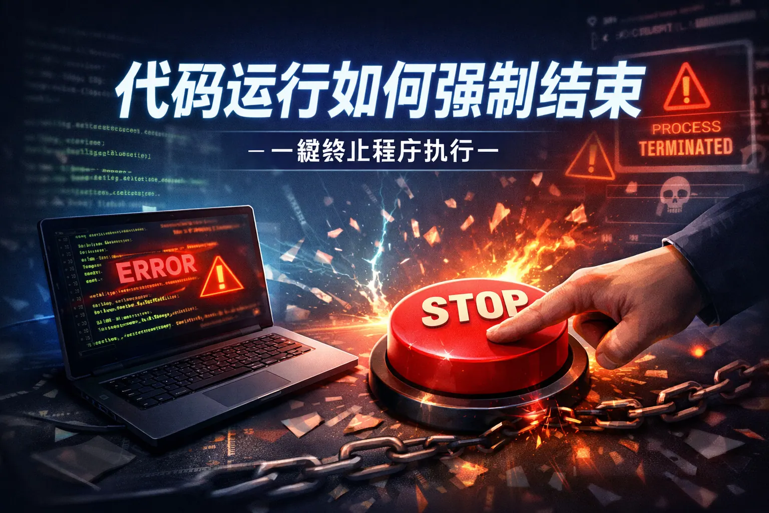 代码运行如何强制结束