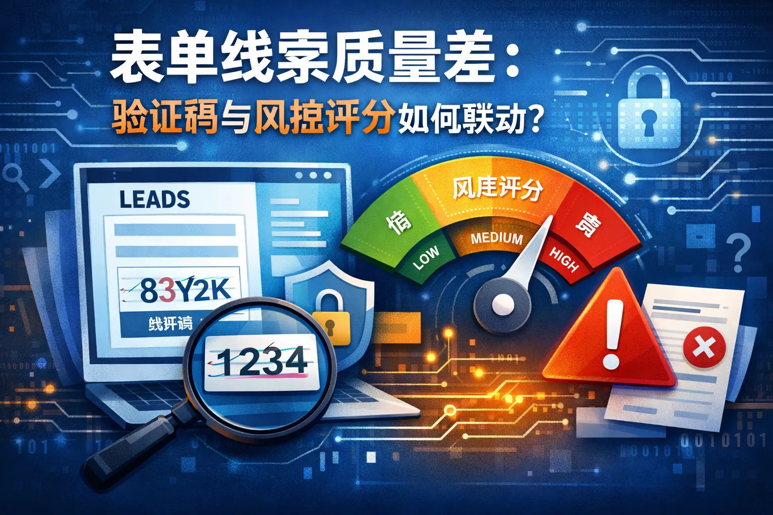 表单线索质量差:验证码与风控评分如何联动?
