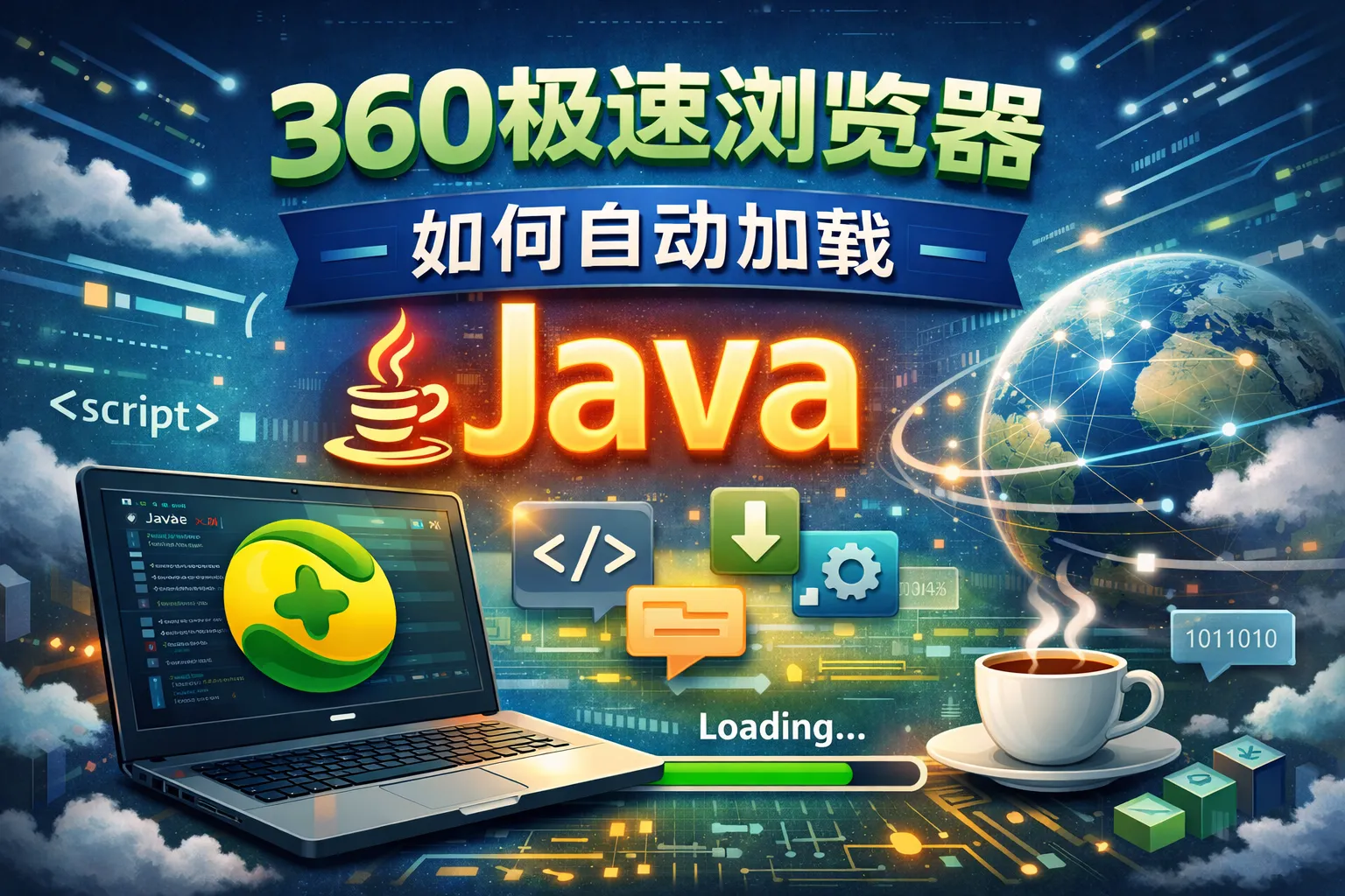 360极速浏览器如何自动加载java