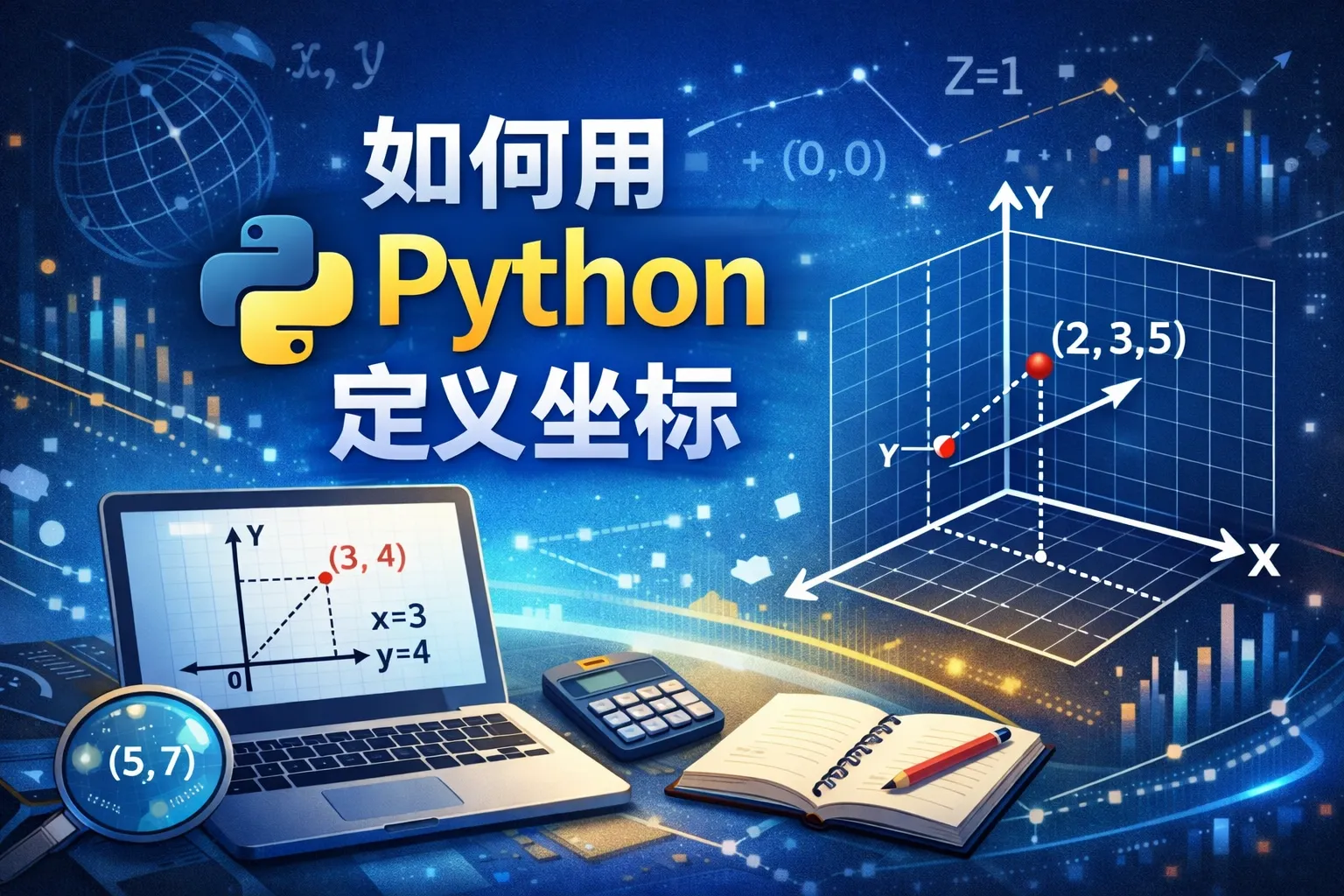 如何用python定义坐标