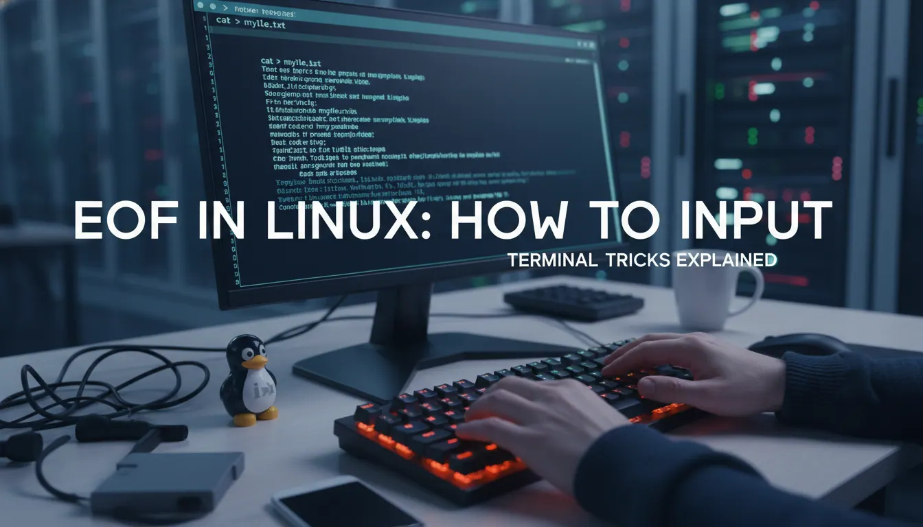 Linux Eof linux 中的eof如何输入