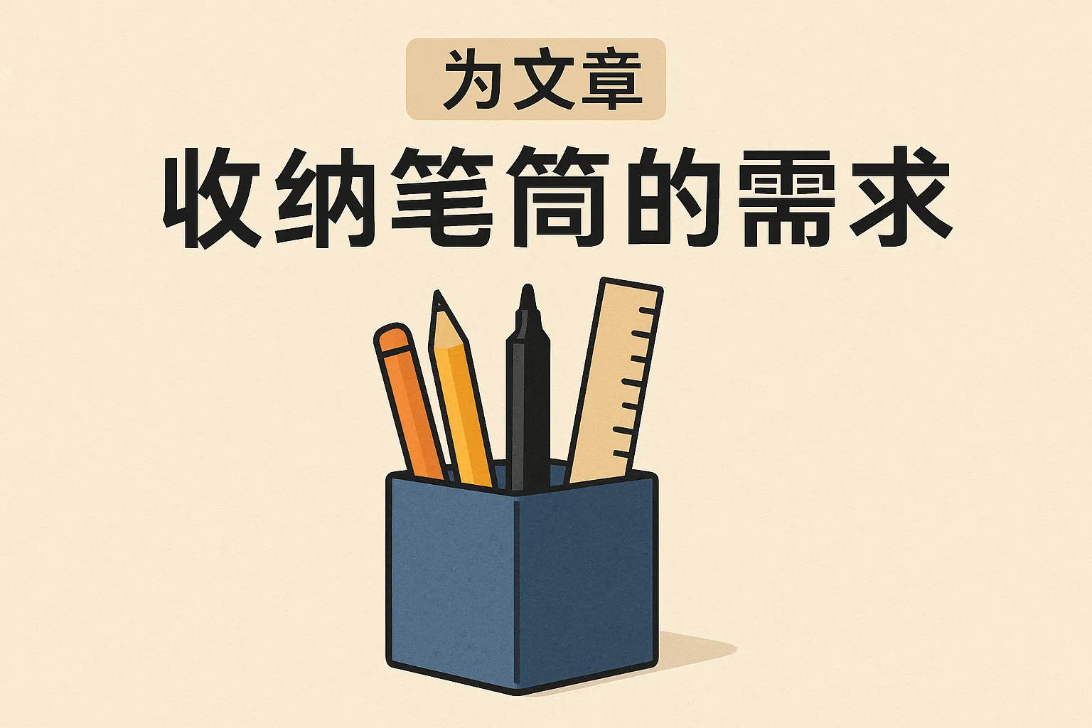 收纳笔筒的需求怎么写