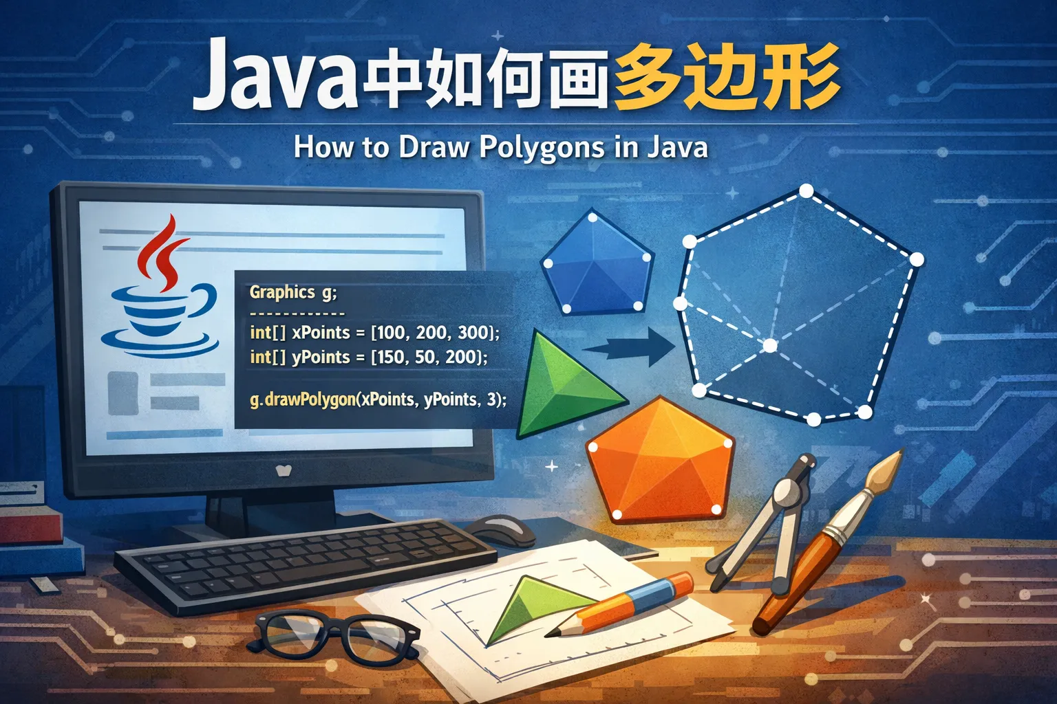 java中如何画多边形