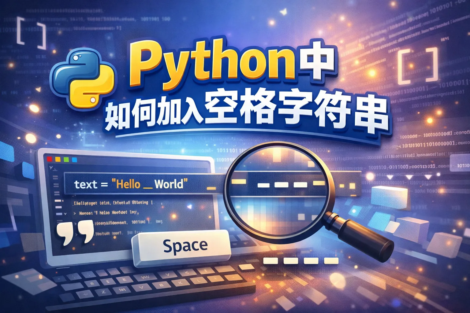 python中如何加入空格字符串