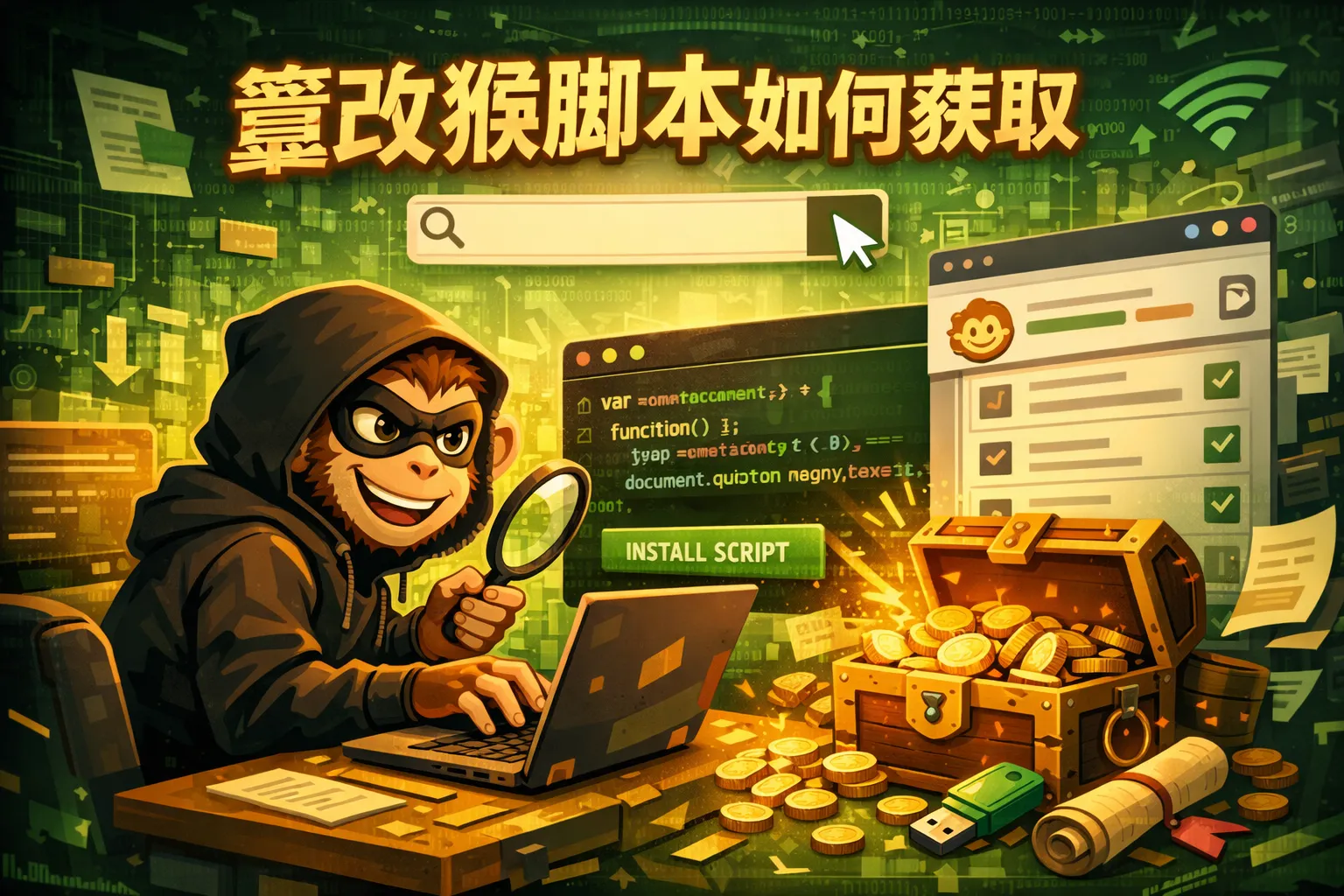 篡改猴脚本如何获取