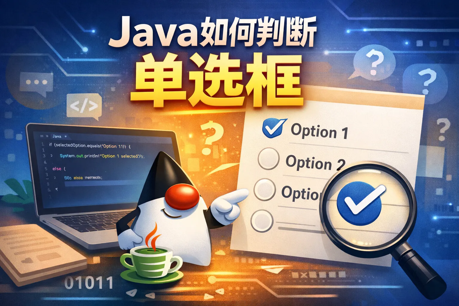 java如何判断单选框