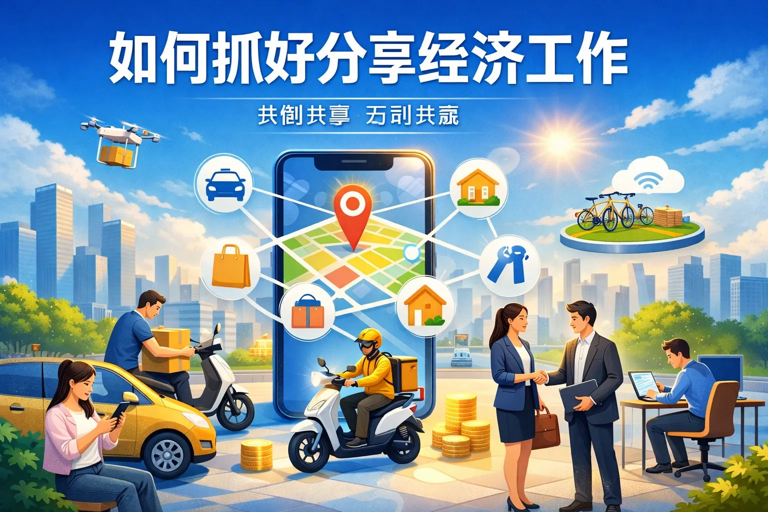 如何抓好分享经济工作