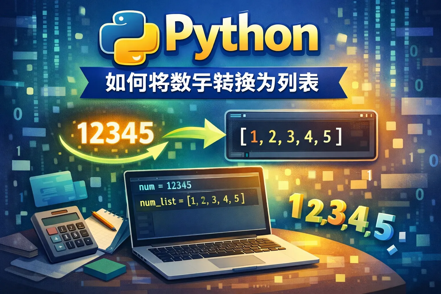 python如何将数字转换为列表