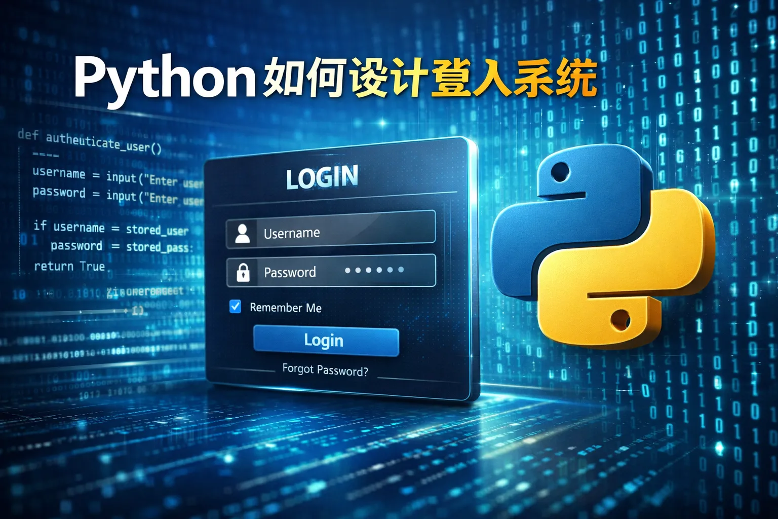 python如何设计登入系统