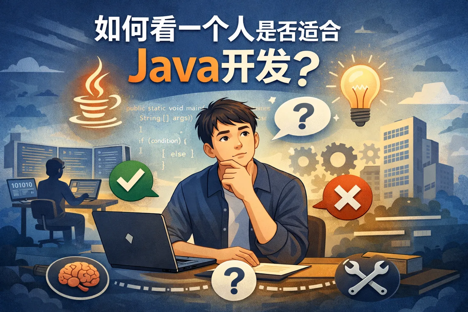 如何看一个人是否适合java开发