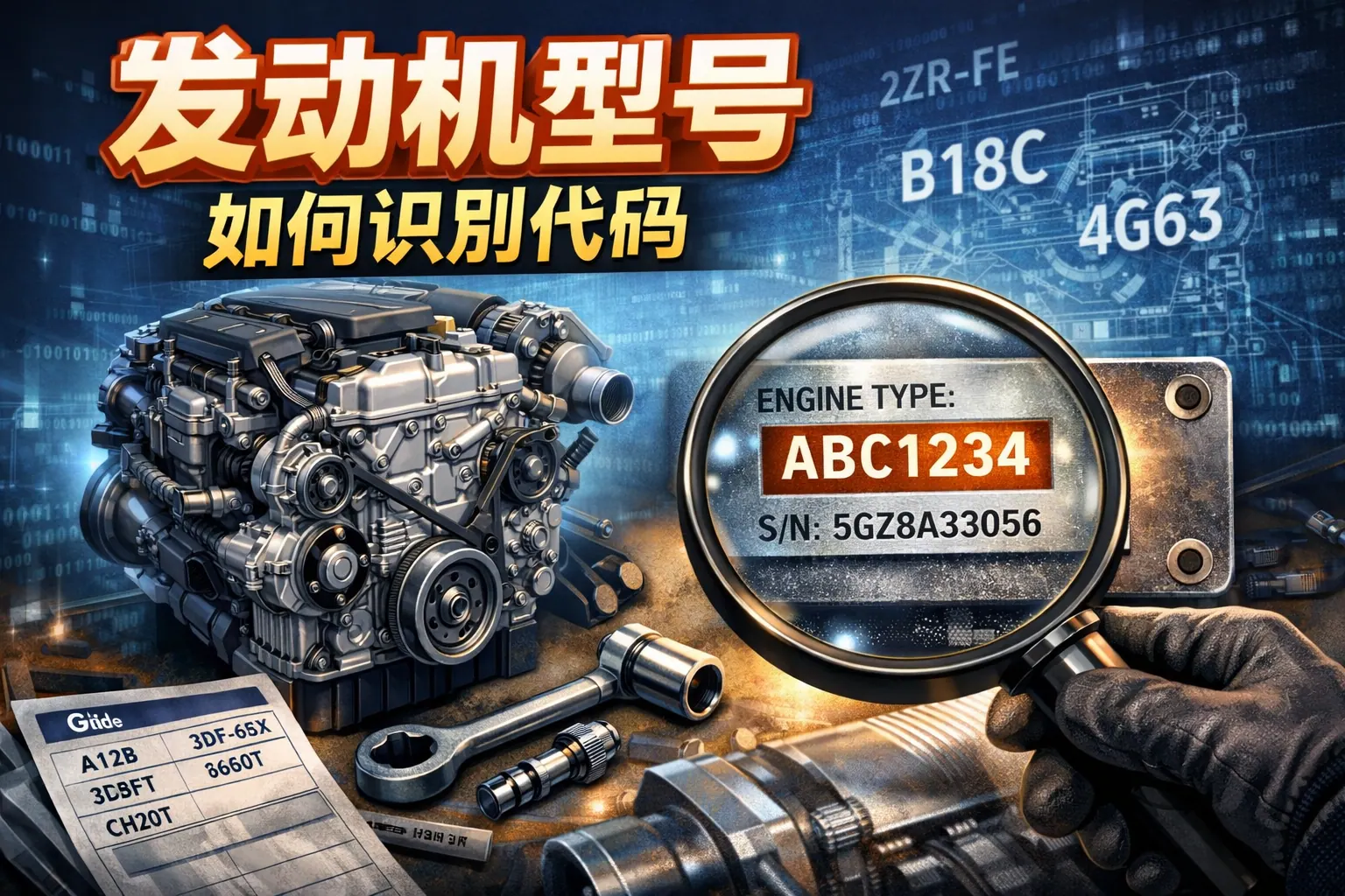发动机型号如何识别代码