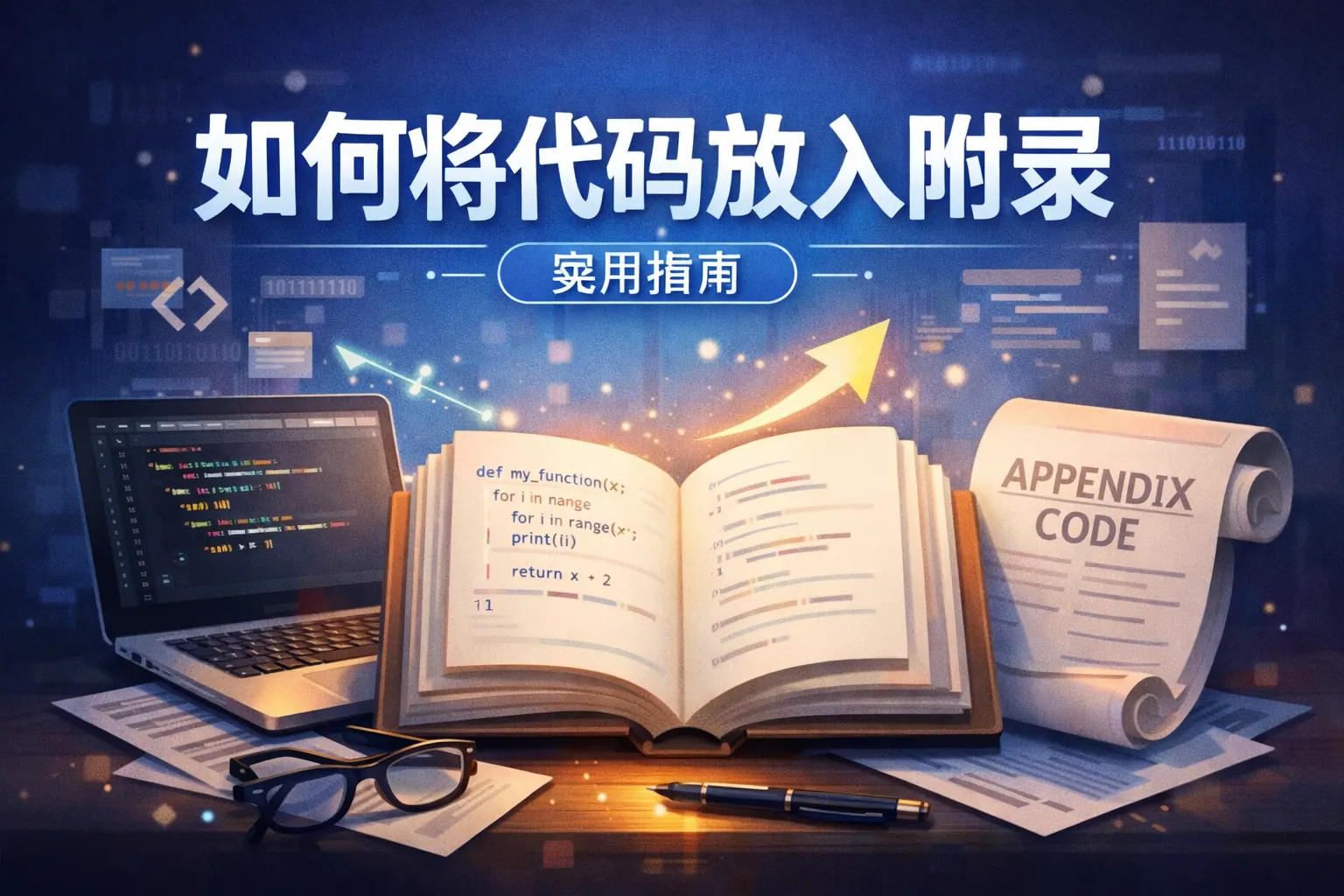 如何将代码放入附录