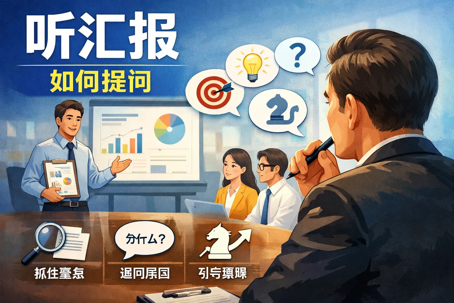 听汇报如何提问